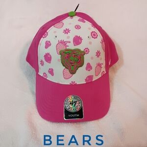 Chicago Bears Youth Strawberry Smoothie Hat '47 Brand Adjustable Cap NWT